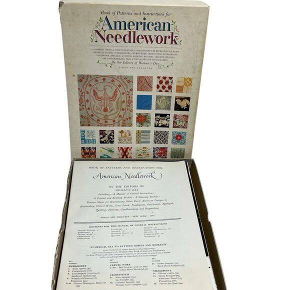 American Needlework Book of Patterns and Instructions Woman's Day Vintage‎ 1963 - Picture 1 of 12
